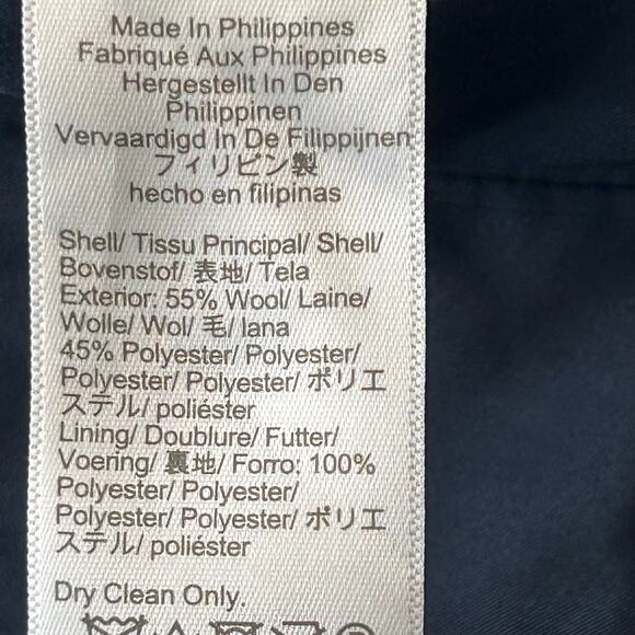 J.CREW blue and green wool blend plaid one button lined blazer jacket size 14 - Picture 9 of 10